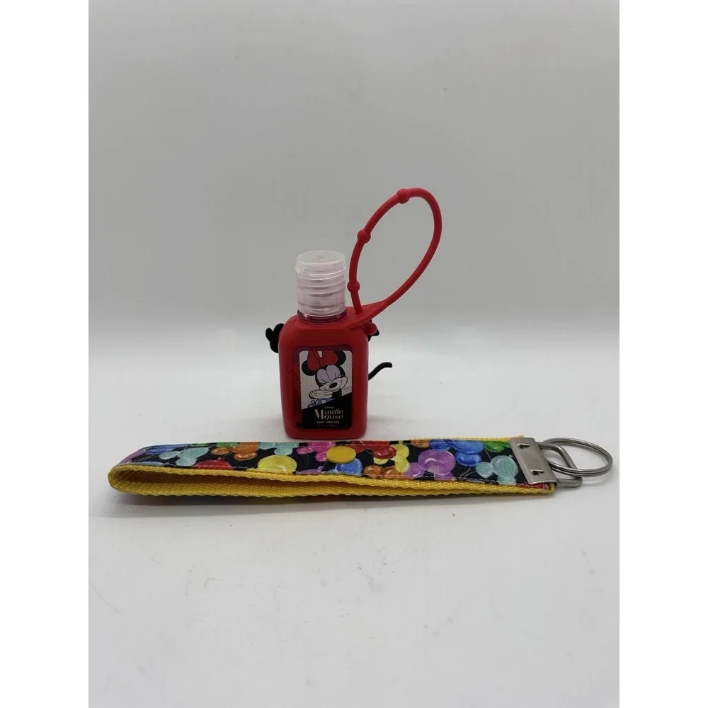 Disney Minnie Hand Sanitizer w Holder +‎ Mickey Ear Holder For Park Bag